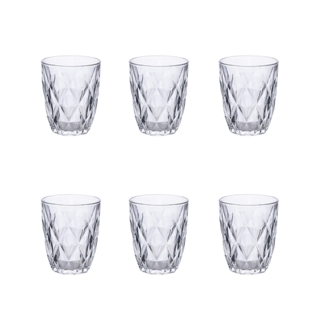 Set of 6 Celine Clear Glass Water Tumblers 340 ml Promotion