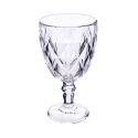Set of 6 Transparent Glass Elizabeth Wine Glasses, 340 ml On Sale