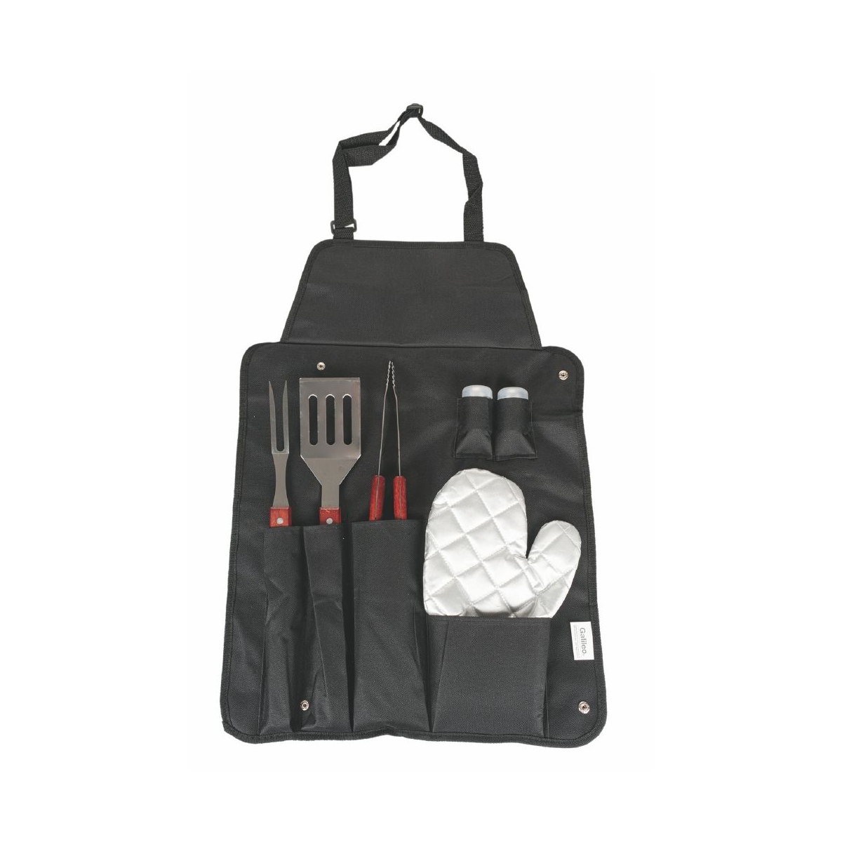 Lomar 6-Piece Stainless Steel Barbecue Tool Set with Glove and Apron Promotion