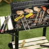 Charcoal Barbecue with Wheels and Adjustable Grill 48x28cm Noxor On Sale