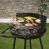 Pipra Round Charcoal Barbecue with Adjustable Grill Ø 48cm and Wheels Offers
