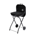 Charcoal BBQ Grill with Wheels and Lid 49x83x47cm Toska Promotion