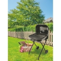 Charcoal BBQ Grill with Wheels and Lid 49x83x47cm Toska Offers