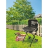 Charcoal BBQ Grill with Wheels and Lid 49x83x47cm Toska Offers