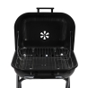 Charcoal BBQ Grill with Wheels and Lid 49x83x47cm Toska Discounts