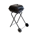 Charcoal BBQ Grill with Wheels and Lid 49x83x47cm Toska Catalog