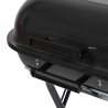 Charcoal BBQ Grill with Wheels and Lid 49x83x47cm Toska Bulk Discounts