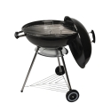 Round Charcoal Barbecue Grill 55cm with Lid and Wheels Ardena Promotion