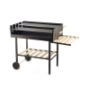 Charcoal Barbecue with Adjustable Height Grates and Wheels Braska Promotion