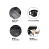 Charcoal Barbecue with Lid, Wheels, and 2 Wooden Shelves Matambre Buy