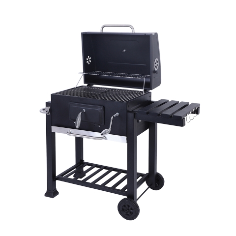 Grilla Charcoal Barbecue with Adjustable Grill & Wheels Promotion