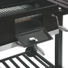 Grilla Charcoal Barbecue with Adjustable Grill & Wheels Characteristics