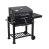 Grilla Charcoal Barbecue with Adjustable Grill & Wheels Offers