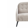 Zelto 2-Seater Sofa in Vintage Taupe Velvet-Effect Fabric Discounts