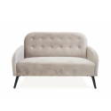 Zelto 2-Seater Sofa in Vintage Taupe Velvet-Effect Fabric Offers