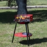 Steel Charcoal Round Barbecue with Adjustable Grill Brava On Sale