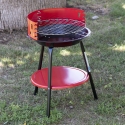 Steel Charcoal Round Barbecue with Adjustable Grill Brava Choice Of