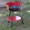 Steel Charcoal Round Barbecue with Adjustable Grill Brava Choice Of