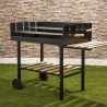 Charcoal Barbecue with Adjustable Height Grates and Wheels Braska On Sale