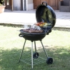 Seara Charcoal BBQ Round Grill Ø57x90cm with Wheels and Lid On Sale