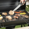 Charcoal Barbecue with Lid, Wheels, and 2 Wooden Shelves Matambre Model