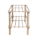 Open Shoe Rack with 2 Shelves in Fir Wood, Stilo Sale