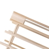 Open Shoe Rack with 2 Shelves in Fir Wood, Stilo Discounts