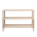Nesto Open Shoe Rack with 3 Pine Wood Shelves Offers
