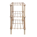 Nesto Open Shoe Rack with 3 Pine Wood Shelves Sale