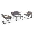 Bizzotto Ilda Outdoor Garden Set: 2 Armchairs, Sofa, and Coffee Table Promotion