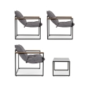 Bizzotto Ilda Outdoor Garden Set: 2 Armchairs, Sofa, and Coffee Table Sale