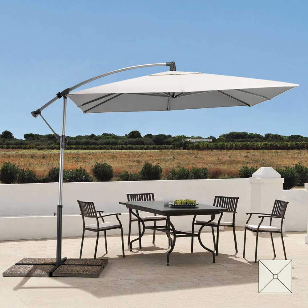 Shadow 2.5M Square Side Arm Parasol For Patio & Garden