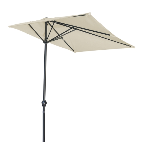 Half Cuba Outdoor Patio Balcony Umbrella 250x125x227cm Promotion