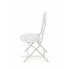 Provence Breakfast Outdoor Iron Table and 2 Chairs Set - White Discounts