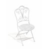 Provence Breakfast Outdoor Iron Table and 2 Chairs Set - White Catalog