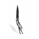 Provence Breakfast Outdoor Set: Black Iron Folding Table with 2 Chairs Catalog