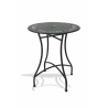 Provence Breakfast Outdoor Set: Black Iron Folding Table with 2 Chairs Sale