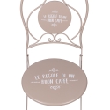 Outdoor Table Set with 2 Folding Chairs - Le Regole di un Buon Caffè Choice Of