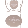 Outdoor Table Set with 2 Folding Chairs - Le Regole di un Buon Caffè Choice Of