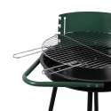 Charcoal Barbecue with Wheels and Adjustable Round Grill Ø 48cm Kivra Discounts