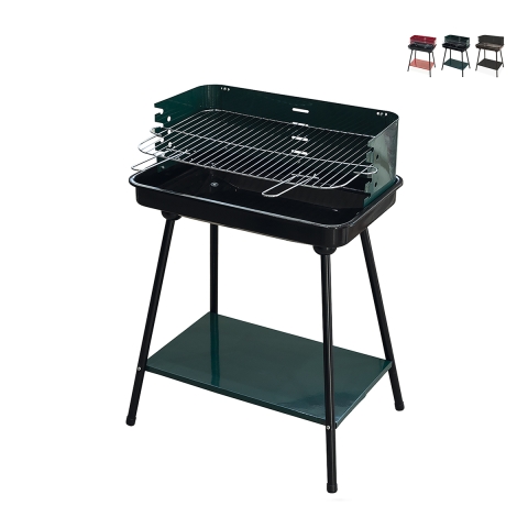 Charcoal Barbecue with Adjustable Grill 58x38xh82cm Grilza Promotion