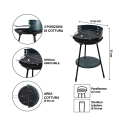Zafro Round Charcoal Grill with Adjustable Height Ø 42cm Characteristics