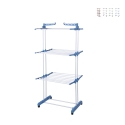 Towerdry Metal Tower Clothes Drying Rack with Foldable Wings and Wheels Promotion
