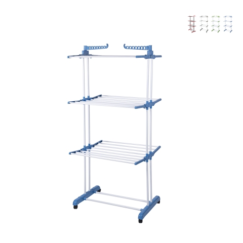 Towerdry Metal Tower Clothes Drying Rack with Foldable Wings and Wheels Promotion
