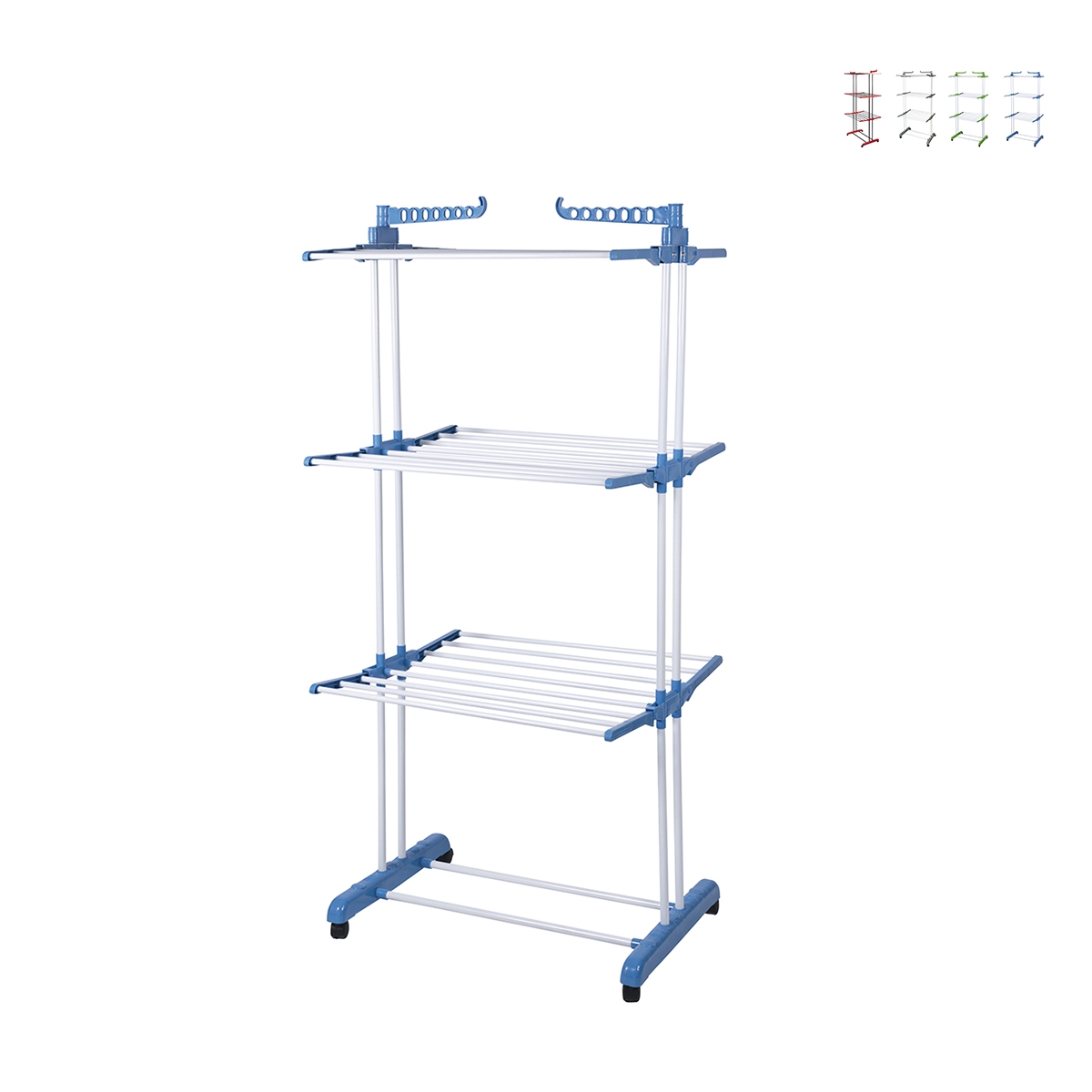 Towerdry Metal Tower Clothes Drying Rack with Foldable Wings and Wheels Promotion