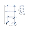 Towerdry Metal Tower Clothes Drying Rack with Foldable Wings and Wheels Bulk Discounts