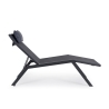Reclining Garden Sun Lounger with Cushion Bizzotto Krion 