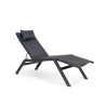 Reclining Garden Sun Lounger with Cushion Bizzotto Krion 