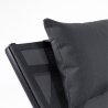 Reclining Garden Sun Lounger with Cushion Bizzotto Krion 