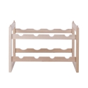 Celleris Stackable Spruce Wood Wine Rack for 8 Bottles Discounts